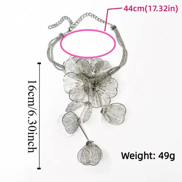 Zara Kate Middleton Famous Cascading Floral Necklace - Picture 16 of 16